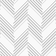Image showing Monochrome pattern with gray and dark gray chevron lines