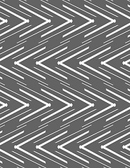 Image showing Monochrome pattern with striped white slim and thick chevrons