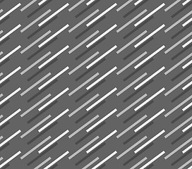Image showing Monochrome pattern with diagonal gray doubled stripes