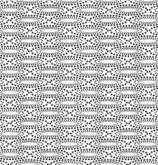 Image showing Monochrome pattern with dotted concentric ovals and dotted grid