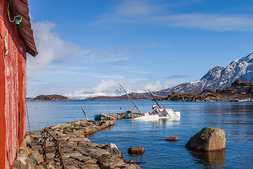 Image showing wreck docked