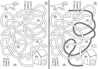 Image showing Dog maze