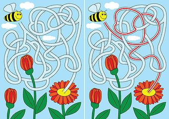 Image showing Bee Maze