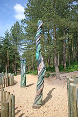 Image showing Totem Poles