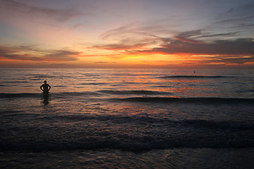 Image showing Stunning Ocean Sunset