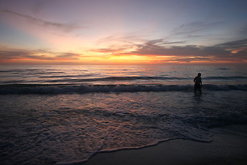 Image showing Stunning Ocean Sunset