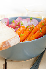 Image showing steamed  root vegetable on a bowl