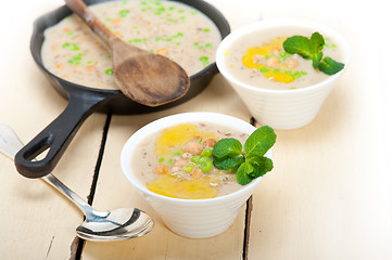 Image showing Hearty Middle Eastern Chickpea and Barley Soup