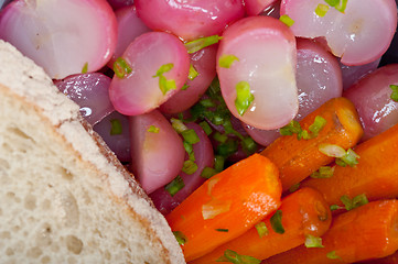 Image showing steamed  root vegetable on a bowl