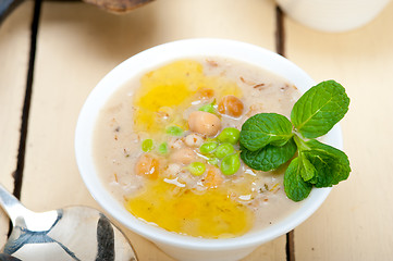 Image showing Hearty Middle Eastern Chickpea and Barley Soup