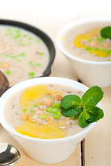 Image showing Hearty Middle Eastern Chickpea and Barley Soup