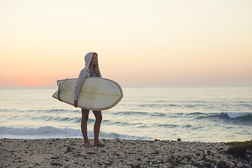 Image showing Surfer Girl