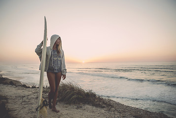 Image showing Surfer Girl