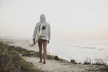 Image showing Surfer Girl