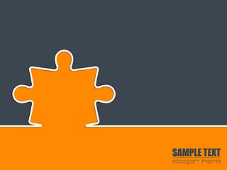 Image showing Simple background with puzzle