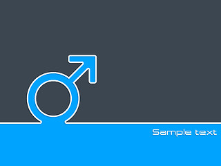 Image showing Male sex symbol background