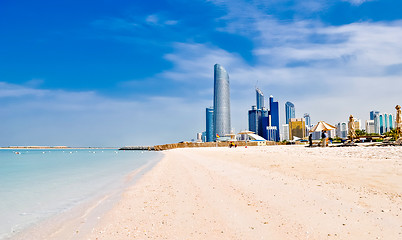 Image showing beach in Abu Dhabi, UAE