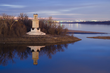 Image showing Lighthouse at the entrance of Volga-Don canal