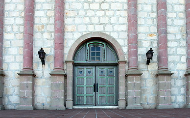 Image showing Santa Barbar Mission Entrance