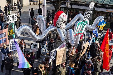 Image showing Procession against expansion of presence North Atlantic Alliance