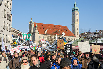 Image showing Demonstration against presence NATO forces in Europe and eastwar