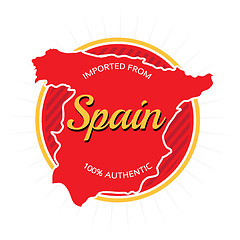 Image showing Imported from Spain Label
