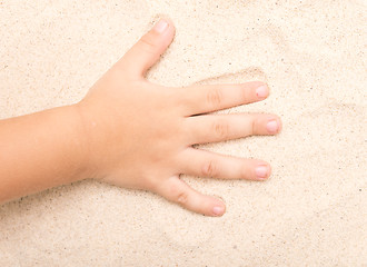 Image showing baby hand