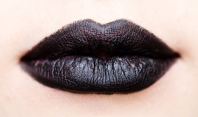 Image showing black lips