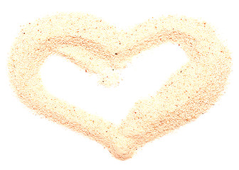 Image showing sand heart