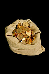 Image showing Money in sack