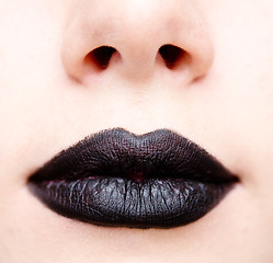 Image showing black lips