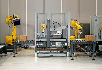 Image showing Robots at work