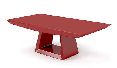 Image showing Red stylish coffee table