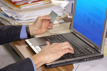 Image showing Shopping online