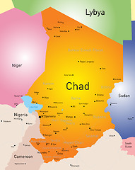 Image showing Chad map