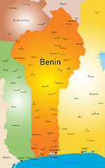 Image showing Benin map
