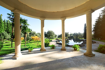 Image showing Arbour with columns