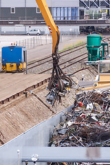 Image showing Barge being loaded or offloaded