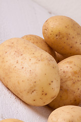 Image showing Farm fresh washed whole potatoes