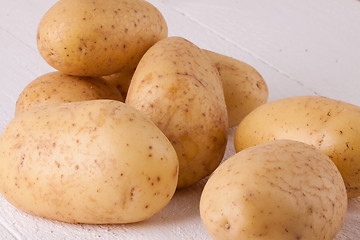 Image showing Farm fresh washed whole potatoes