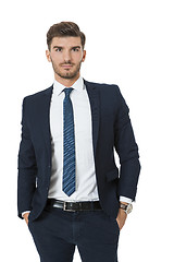 Image showing Stylish successful young businessman