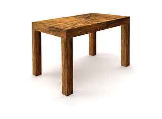 Image showing wooden table