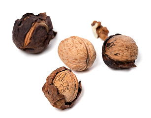 Image showing Walnuts isolated on white background