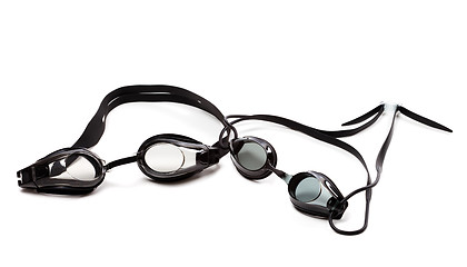Image showing Two goggles for swimming