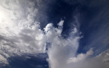 Image showing Sunny sky with clouds