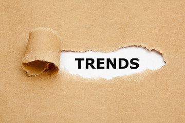 Image showing Trends Torn Paper Concept