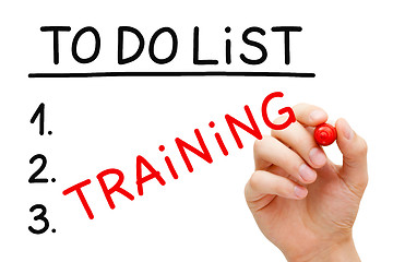 Image showing Training To Do List Concept