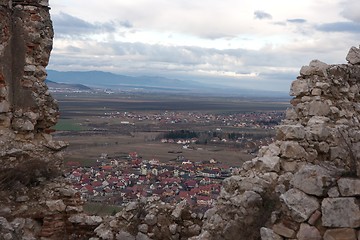 Image showing Rasnov Castle in Romania