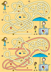 Image showing Ice cream maze