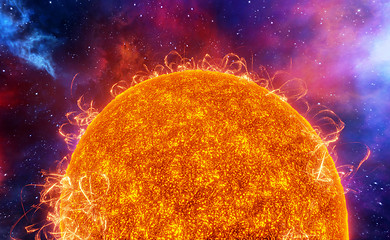 Image showing Surface of the sun 